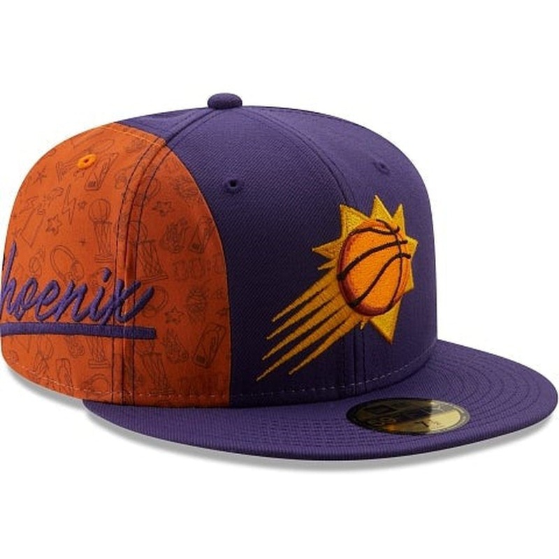 New Era Phoenix Suns Side City Doodle 2022 59fifty Fitted Hat