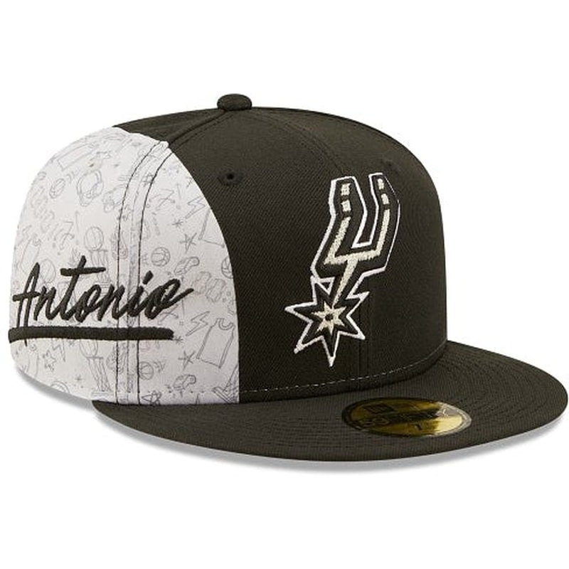 New Era San Antonio Spurs Side City Doodle 2022 59fifty Fitted Hat