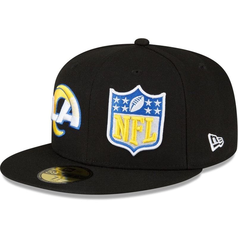 New Era Los Angeles Rams 2023 Sideline Black 59FIFTY Fitted Hat