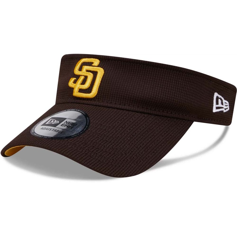 San Diego Padres New Era MLB VSR Brown Visor/Crown Yellow Logo Yellow UV (Game Day)