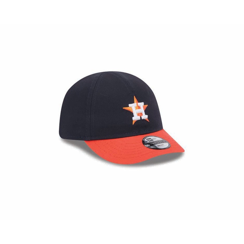 (Infant) Houston Astros New Era MLB 9TWENTY 920 Adjustable Cap Hat Navy Blue Crown Orange Visor Team Color Logo (My 1st First)