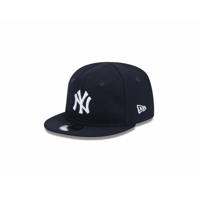 (Infant) New York Yankees New Era MLB 9FIFTY 950 Snapback Cap Hat Navy Blue Crown/Visor White Logo (My 1st First)