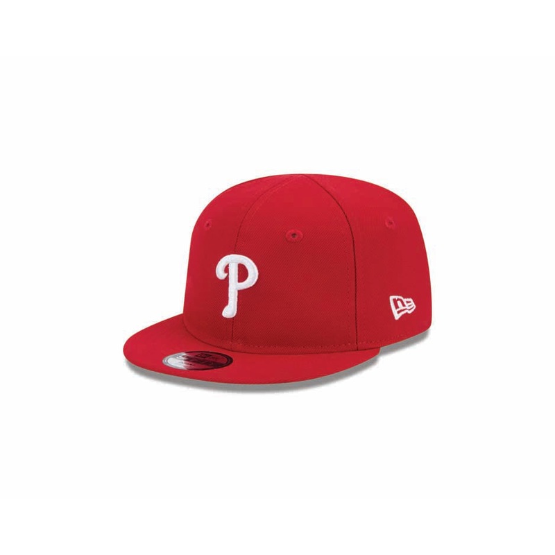 (Infant) Philadelphia Phillies New Era MLB 9FIFTY 950 Snapback Cap Hat Red Crown/Visor White Logo (My 1st First)