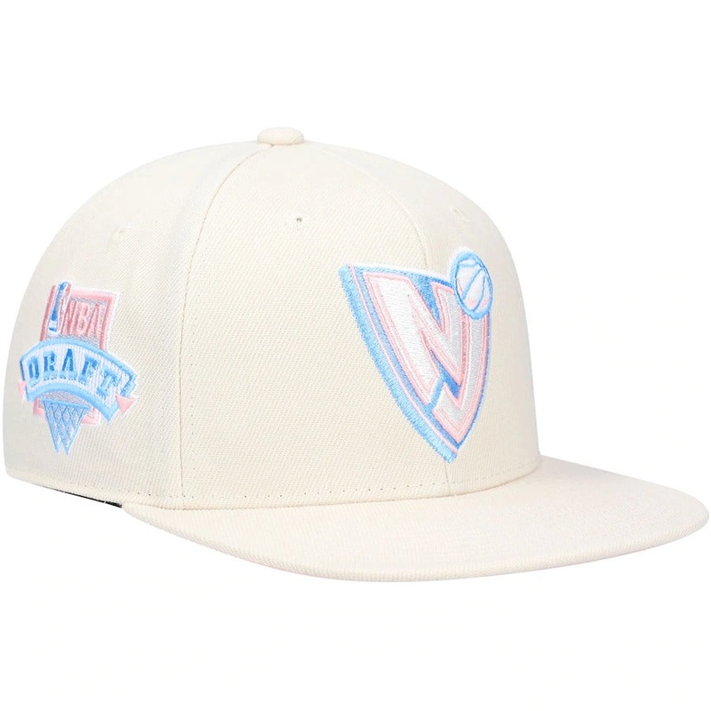 Mitchell & Ness x Lids New Jersey Nets Cream NBA Draft Hardwood Classics Cake Pop Fitted Hat