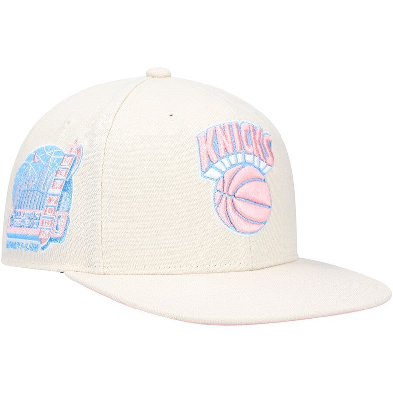 Mitchell & Ness x Lids New York Knicks Cream 1998 All-Star Weekend Hardwood Classics Cake Pop Fitted Hat