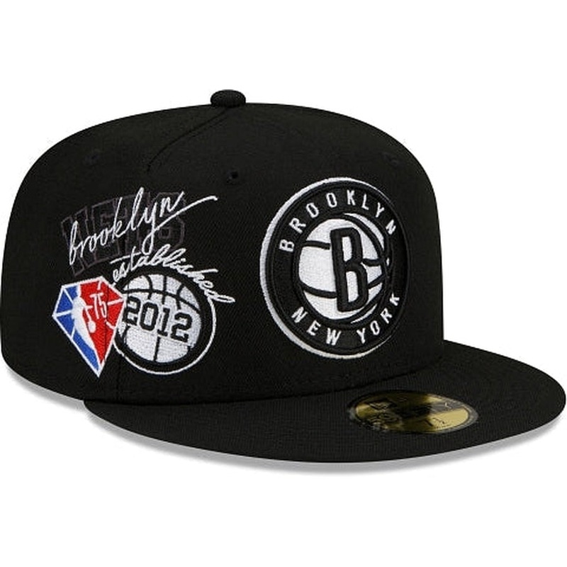 New Era Brooklyn Nets Back Half 2022 59FIFTY Fitted Hat