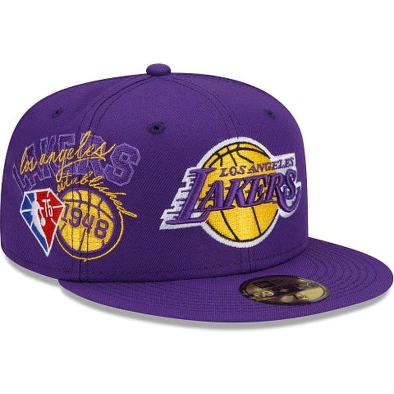 New Era Los Angeles Lakers Back Half 2022 59FIFTY Fitted Hat