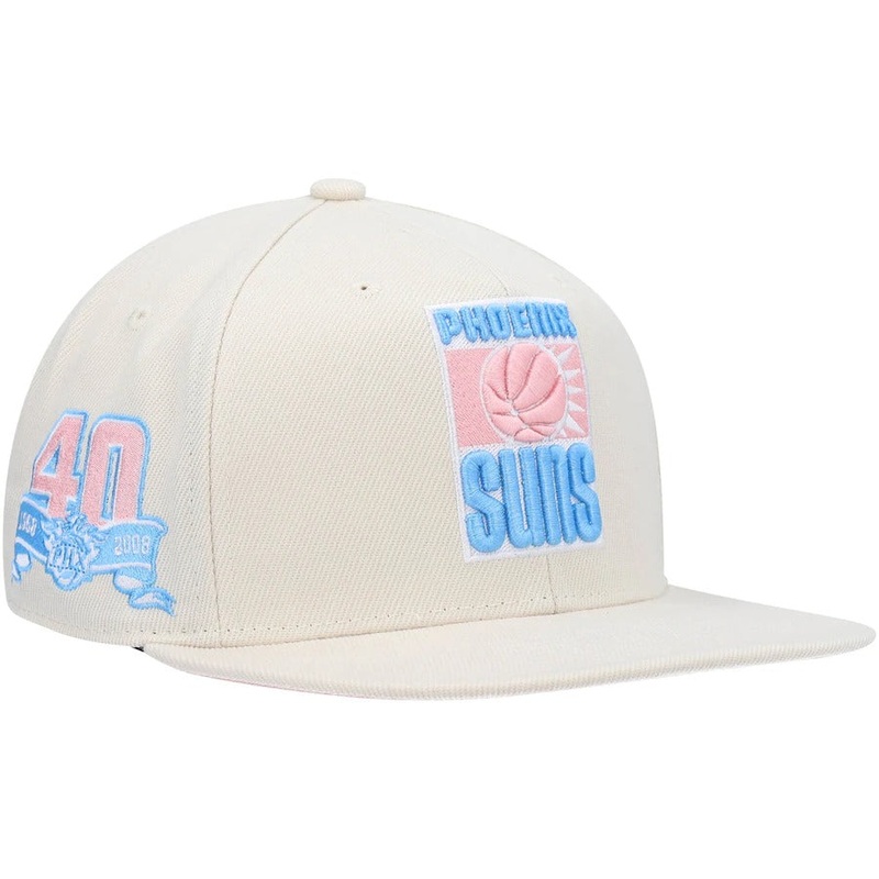 Mitchell & Ness x Lids Phoenix Suns Cream 40th Anniversary Hardwood Classics Cake Pop Fitted Hat
