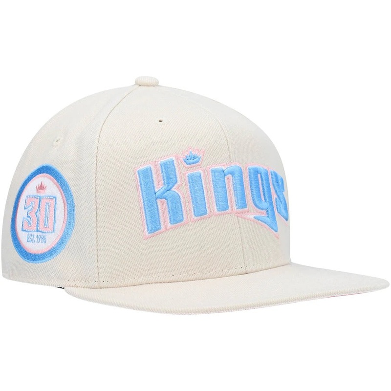 Mitchell & Ness x Lids Sacramento Kings Cream 20th Anniversary Hardwood Classics Cake Pop Fitted Hat