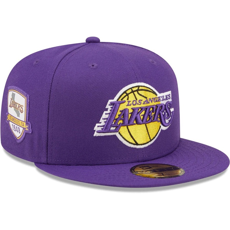 New Era Los Angeles Lakers Purple City Side 59FIFTY Fitted Hat