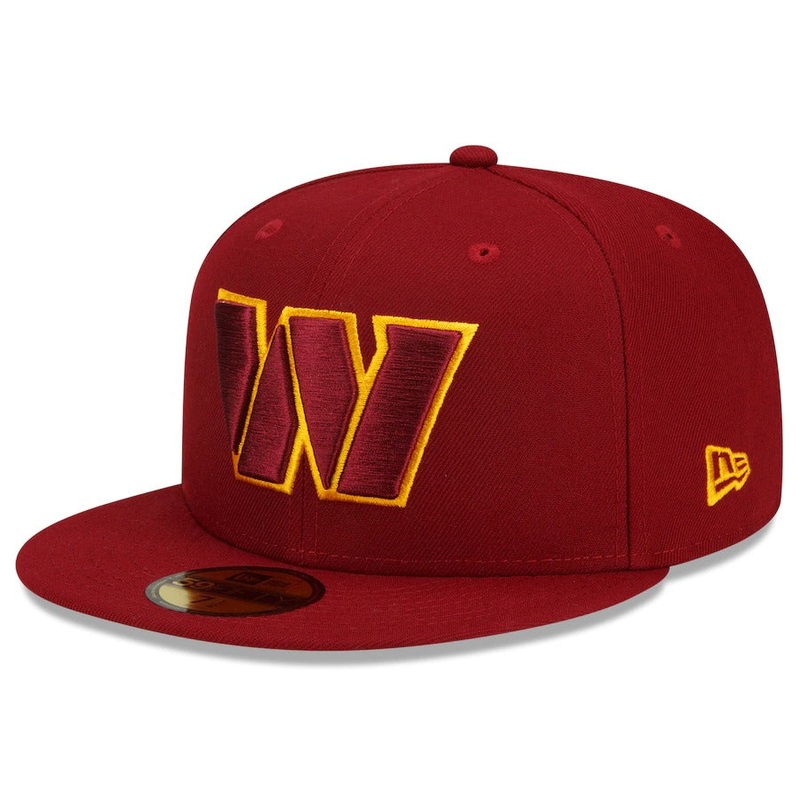 New Era Washington Commanders Burgundy Team Basic 59FIFTY Fitted Hat