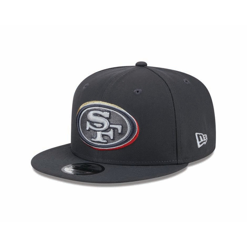 San Francisco 49ers New Era NFL 9FIFTY 950 Snapback Cap Hat Dark Gray Crown/Visor Team Color Logo Faithful (2024 Draft)