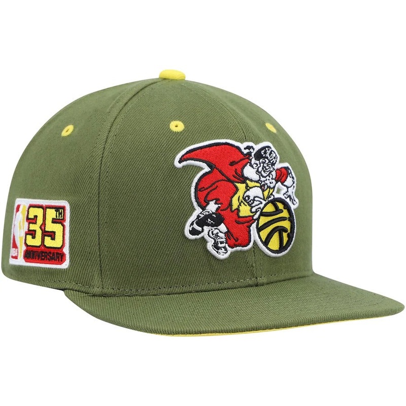 Mitchell & Ness x Lids New York Knicks Olive 35th Anniversary Hardwood Classics Dusty Fitted Hat