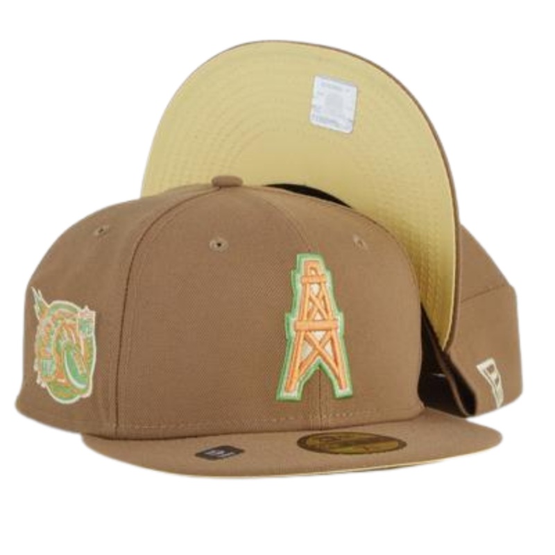 New Era Houston Oilers “NFL 500” Prow Bowl Patch 59FIFTY Fitted Hat