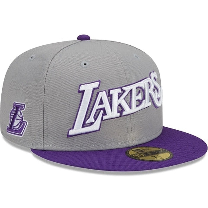 New Era Los Angeles Lakers City Edition Gray 2022 59FIFTY Fitted Hat