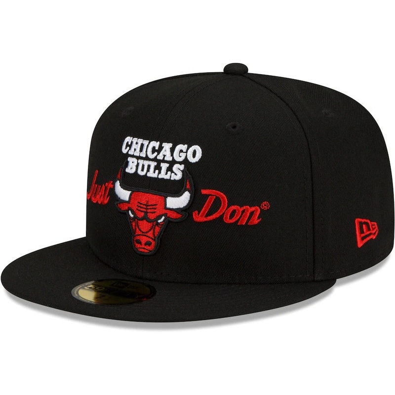 New Era x Just Don Chicago Bulls Black 59FIFTY Fitted Hat