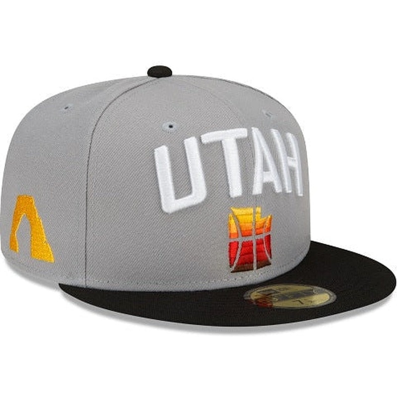 New Era Utah Jazz City Edition Gray 2022 59FIFTY Fitted Hat