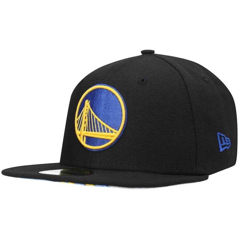 New Era Golden State Warriors Black Team Wordmark 59FIFTY Fitted Hat