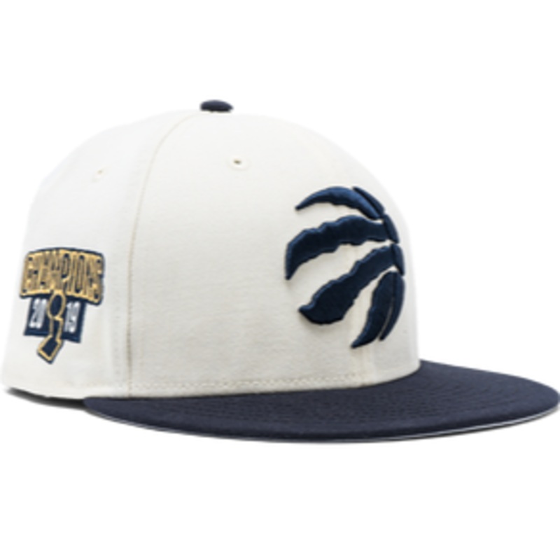 New Era Toronto Raptors Chrome/Navy 2019 Championship 59FIFTY Fitted Hat