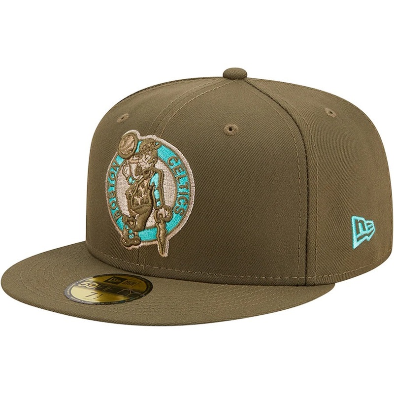 New Era Boston Celtics Olive Army 59FIFTY Fitted Hat