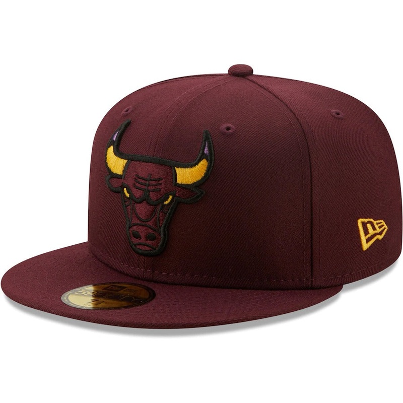 New Era Chicago Bulls Maroon Color Pack 59FIFTY Fitted Hat