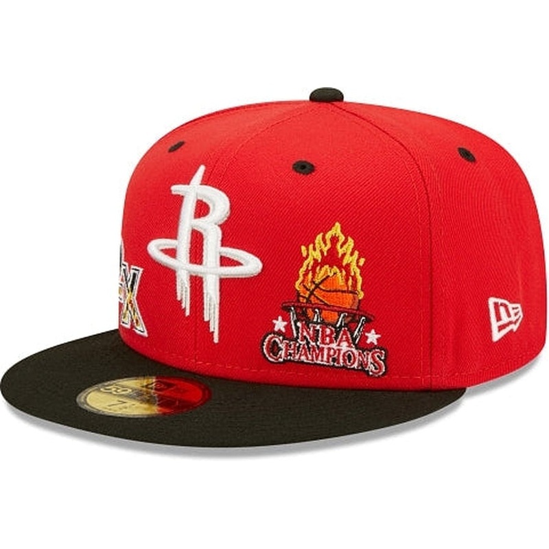 New Era Houston Rockets Fire 2022 59FIFTY Fitted Hat