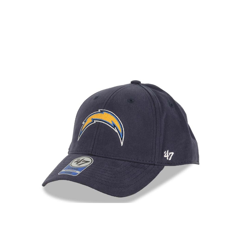 (Youth) San Diego Chargers ’47 Brand NFL MVP Kid Adjustable Cap Hat Navy Blue Crown/Visor Team Color Logo
