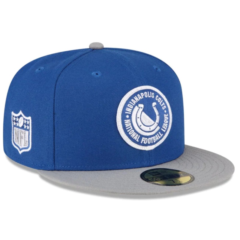 New Era Indianapolis Colts 2023 Sideline Team Patch 59FIFTY Fitted Hat