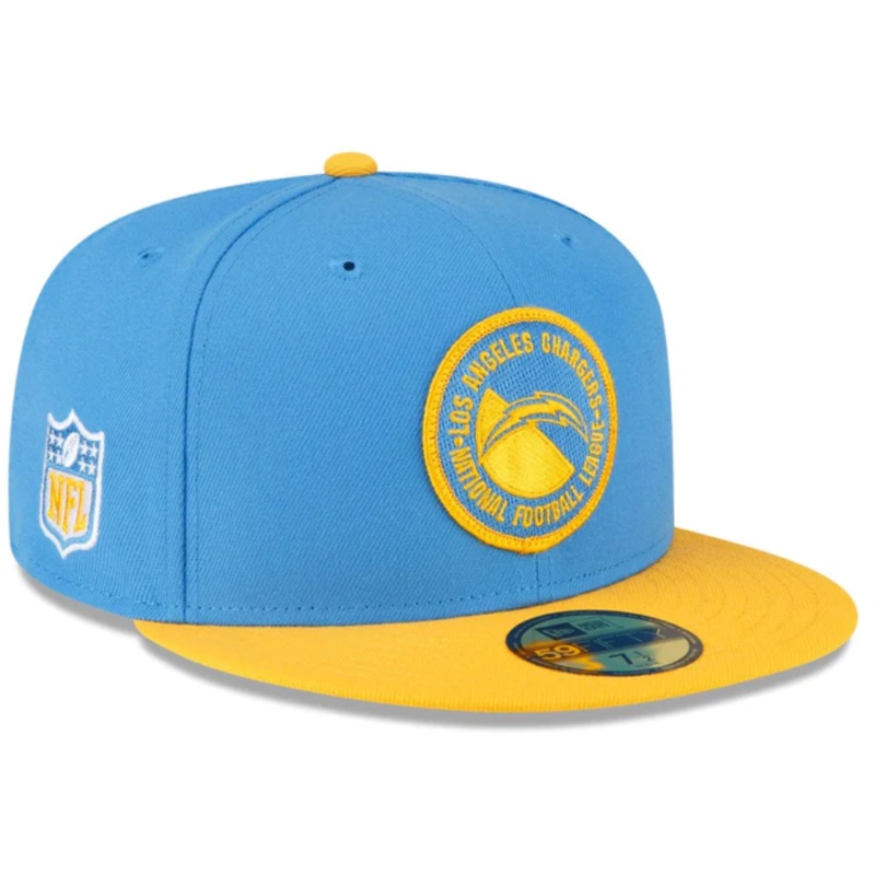 New Era Los Angeles Chargers 2023 Sideline Team Patch 59FIFTY Fitted Hat