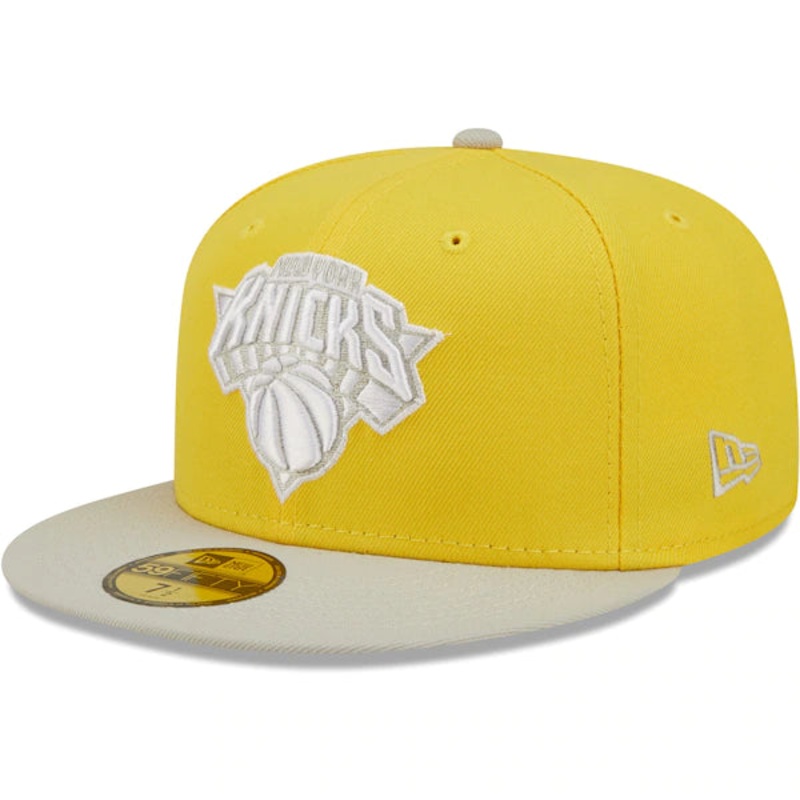 New Era  New York Knicks Color Pack 59FIFTY Fitted Hat – Yellow/Gray