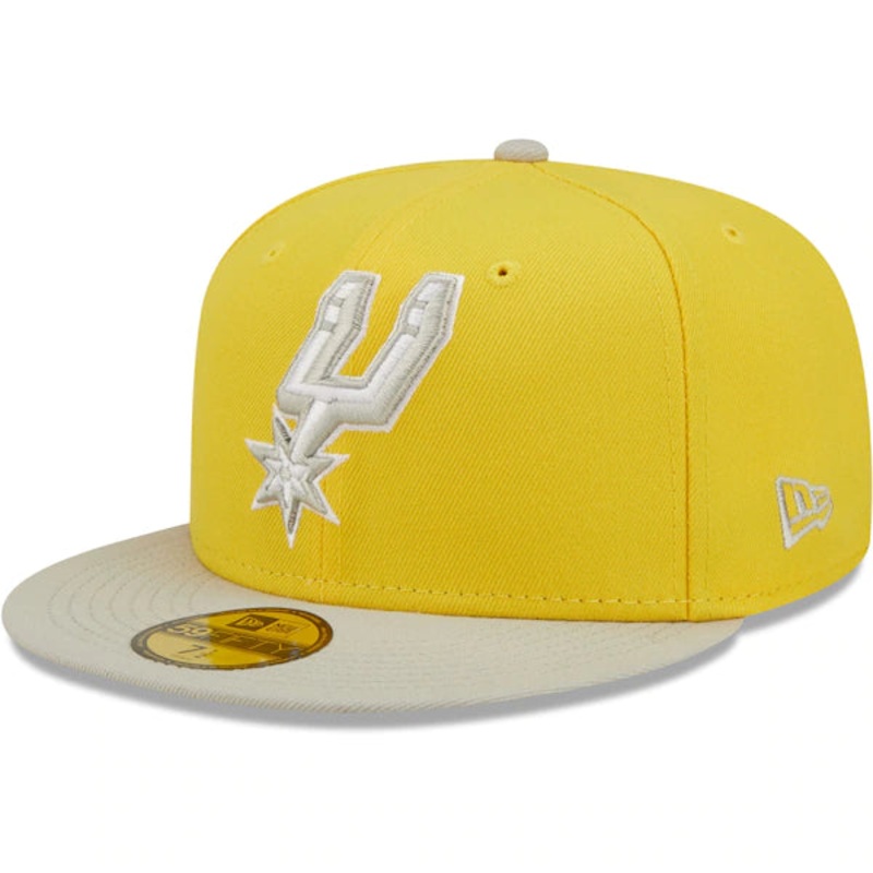 New Era  San Antonio Spurs Color Pack 59FIFTY Fitted Hat – Yellow/Gray