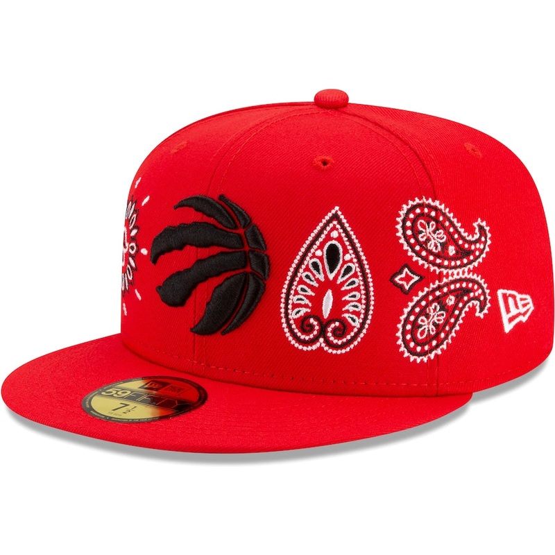New Era Toronto Raptors Red Paisley 59FIFTY Fitted Hat