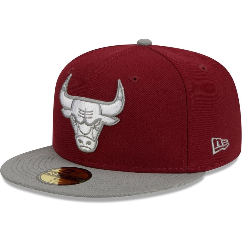 New Era Chicago Bulls Colorpack Burgundy/Grey 2023 59FIFTY Fitted Hat