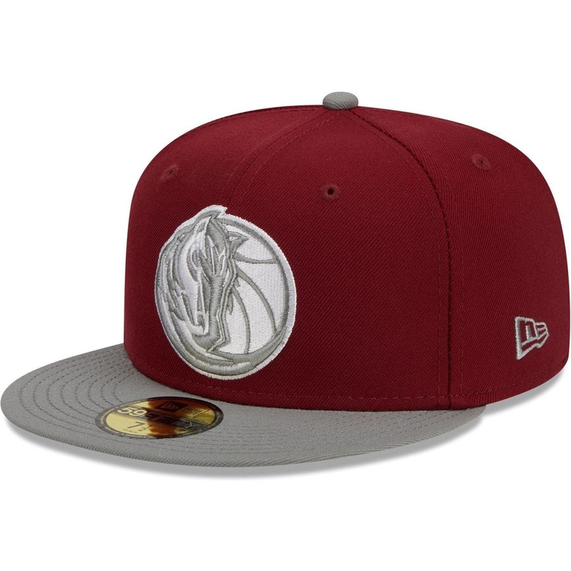 New Era Dallas Mavericks Colorpack Burgundy/Grey 2023 59FIFTY Fitted Hat
