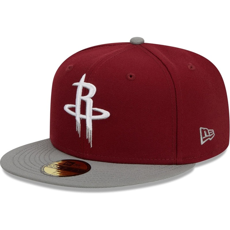 New Era Houston Rockets Colorpack Burgundy/Grey 2023 59FIFTY Fitted Hat