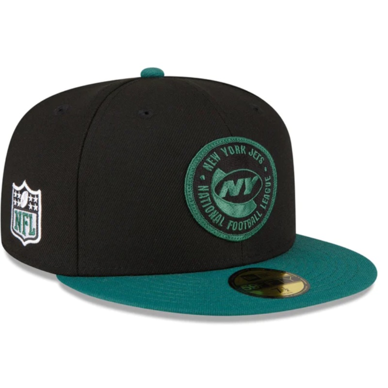 New Era New York Jets 2023 Sideline Team Patch 59FIFTY Fitted Hat