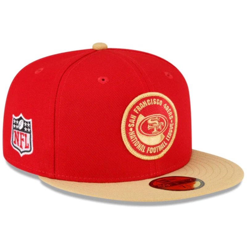 New Era San Francisco 49ers 2023 Sideline Team Patch 59FIFTY Fitted Hat