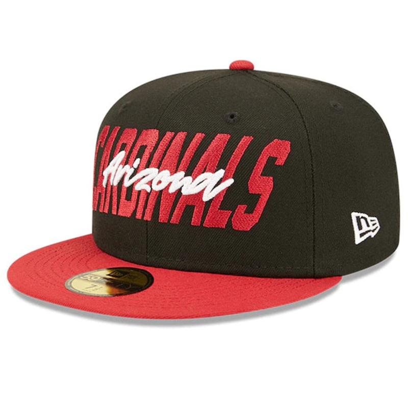 New Era Arizona Cardinals  Black/Cardinal 2022 NFL Draft On Stage 59FIFTY Fitted Hat