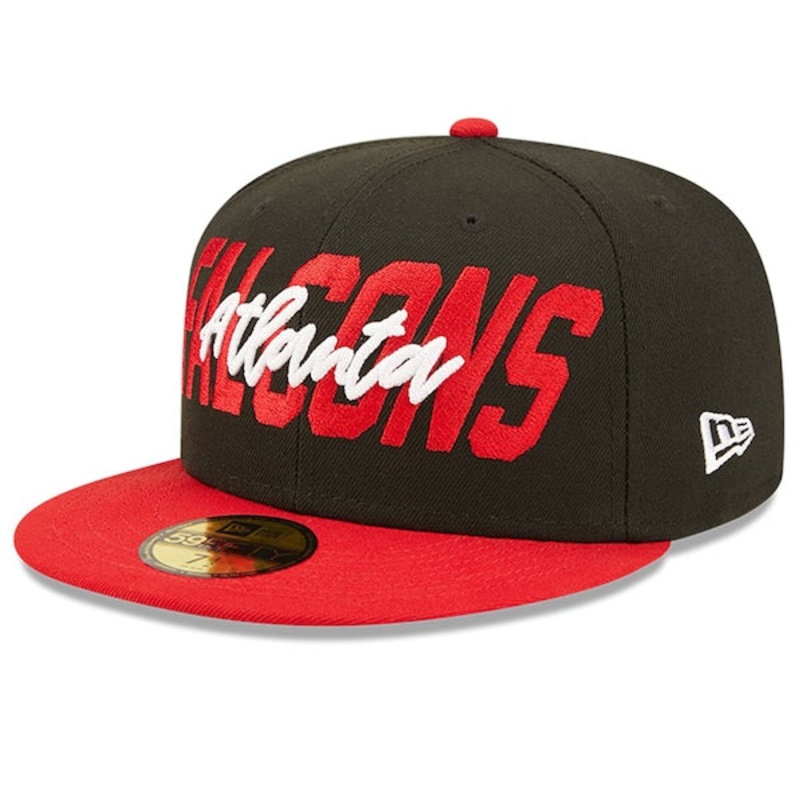 New Era Atlanta Falcons  Black/Red 2022 NFL Draft On Stage 59FIFTY Fitted Hat