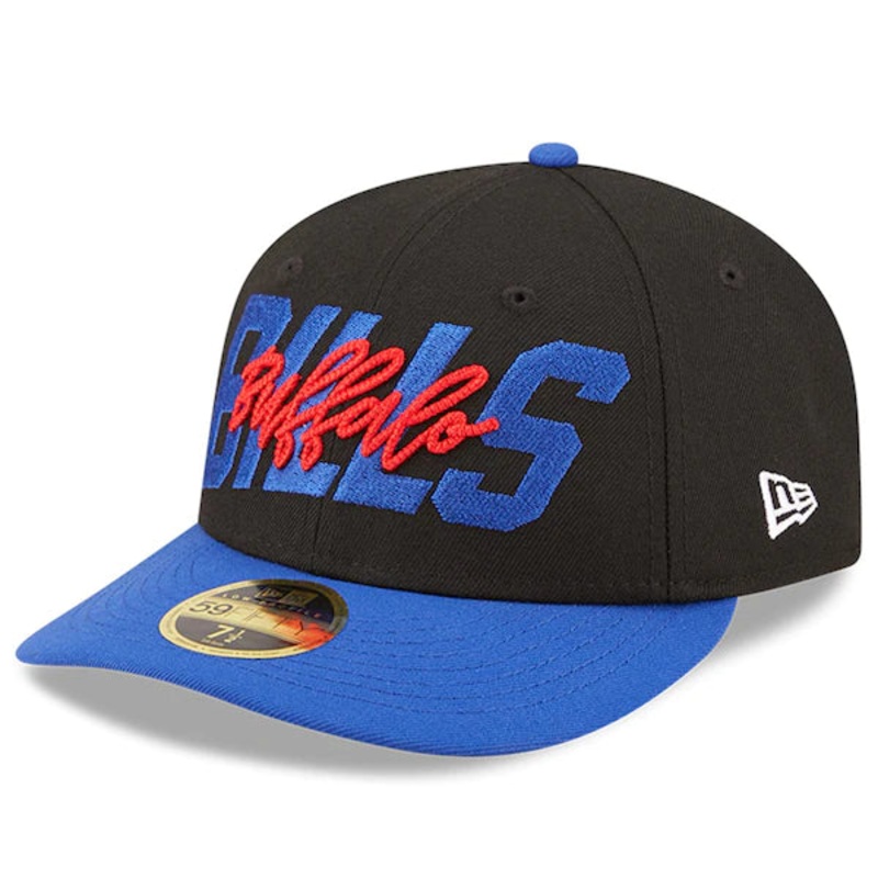 New Era Buffalo Bills  Black/Royal 2022 NFL Draft Low Profile 59FIFTY Fitted Hat