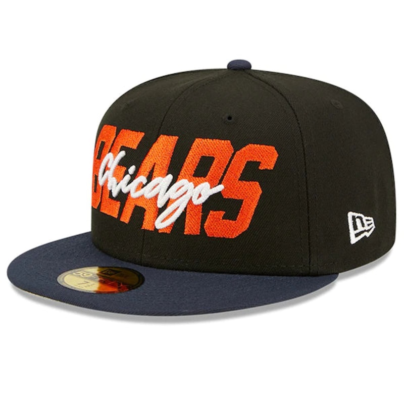 New Era Chicago Bears  Black/Navy 2022 NFL Draft On Stage 59FIFTY Fitted Hat