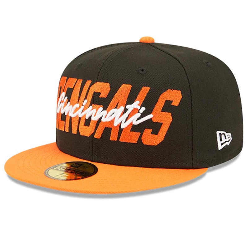 New Era Cincinnati Bengals  Black/Orange 2022 NFL Draft On Stage 59FIFTY Fitted Hat