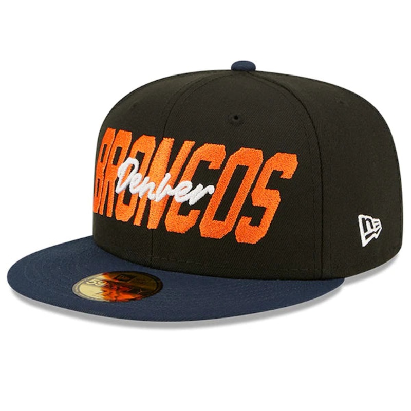 New Era Denver Broncos  Black/Navy 2022 NFL Draft On Stage 59FIFTY Fitted Hat