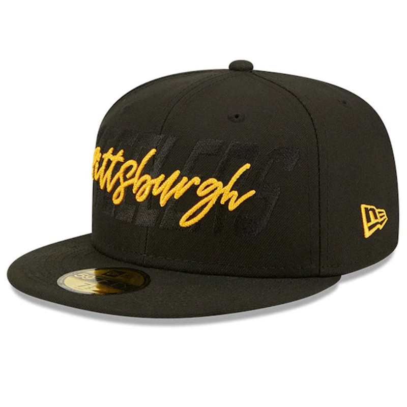 New Era Pittsburgh Steelers  Black 2022 NFL Draft 59FIFTY Fitted Hat