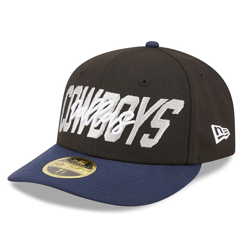 New Era Dallas Cowboys Black/Navy 2022 NFL Draft Low Profile 59FIFTY Fitted Hat