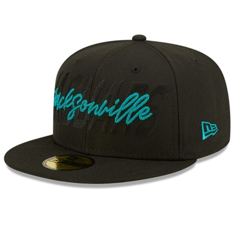 New Era Jacksonville Jaguars Black 2022 NFL Draft 59FIFTY Fitted Hat
