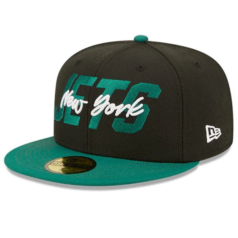 New Era New York Jets  Black/Green 2022 NFL Draft On Stage 59FIFTY Fitted Hat