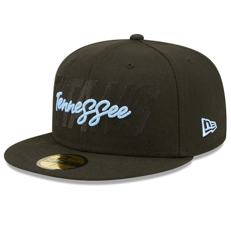 New Era Tennessee Titans Black 2022 NFL Draft 59FIFTY Fitted Hat