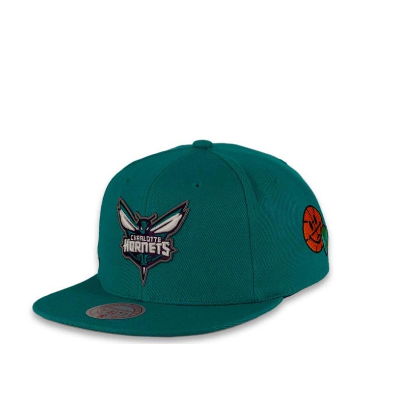 Charlotte Hornets Mitchell & Ness Snapback Team Color City Love