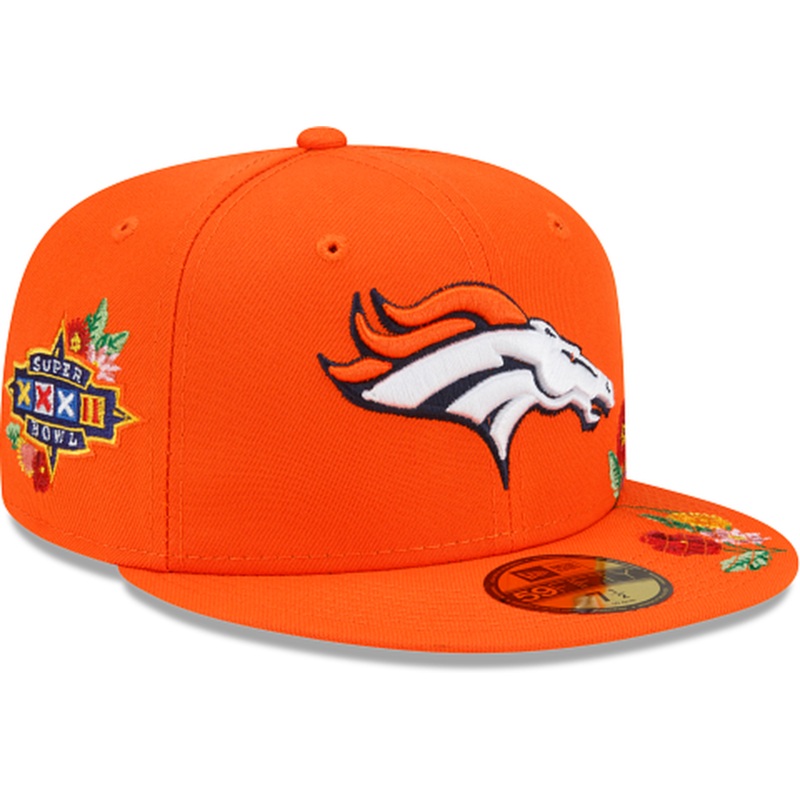 New Era  Denver Broncos Visor Bloom 2022 59FIFTY Fitted Hat